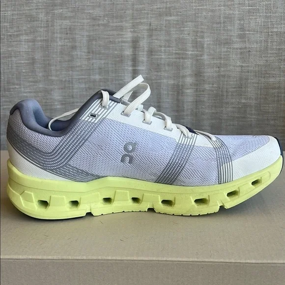 On Running Gray and Lime Sneakers - Picture 9 of 10